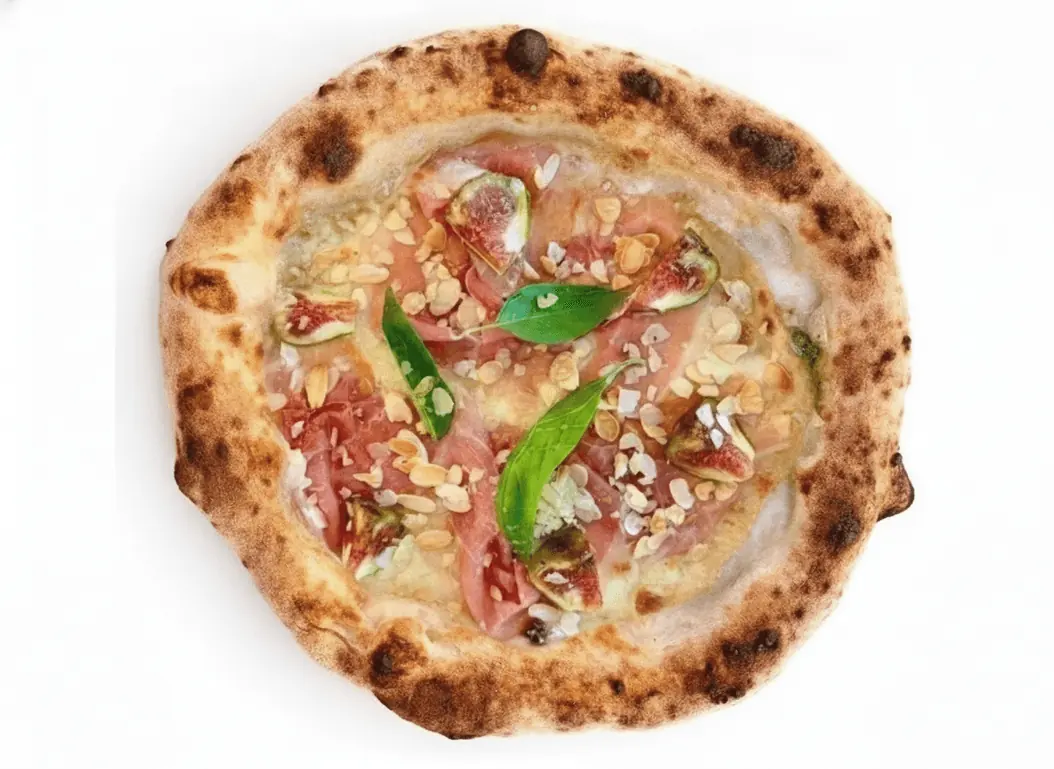 Pizza Fichi e Crudo z figami, prosciutto crudo di Parma i miodem